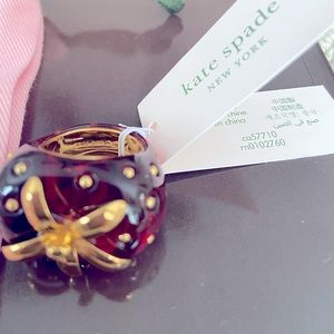 NWT Kate Spade Strawberry Ring Size 6.50